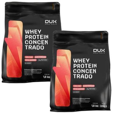 Imagem de Kit 2X Whey Protein Concentrado - 1800g Refil Cappuccino - Dux Nutriti