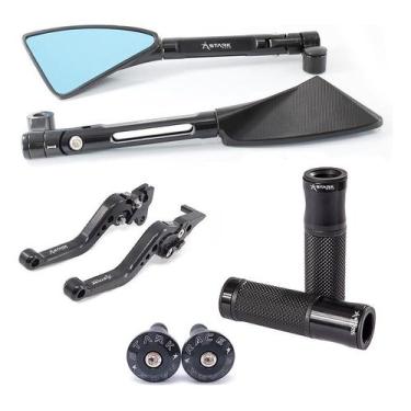 Imagem de Manete Peso Retrovisor Manopla Ninja 250 300 400 Versys300 - Stark Rac