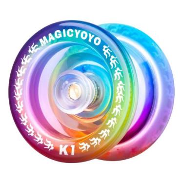Imagem de Yoyo K1 De Rolamento Profissional (ioio, Yo-yo) Magicyoyo, Azul/Lilas
