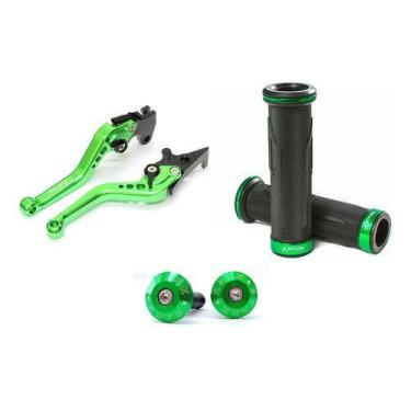 Imagem de Kit Manete Manopla Peso Tampa Honda Cb300 Cb 300 R Cb300r - NoBrand, V