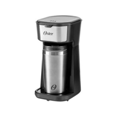 Imagem de Cafeteira 2day 2 Em 1 Inox Com Copo Térmico Oster 127v, Inox e Preto, 