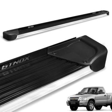Imagem de Estribo Lateral S10 CS 1995 a 2011 Alumínio Preto A4 - Gtnox