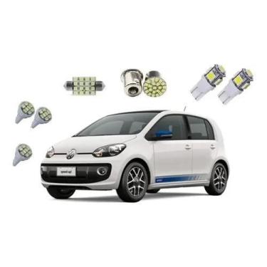 Imagem de Kit Lâmpadas Led Vw Up Pingo Teto Placa Ré Branco Frio Top - AUTOVEX