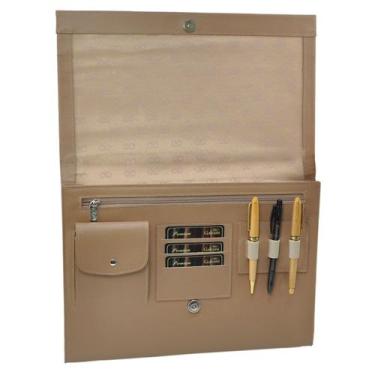 Imagem de Pasta Envelope MALDIVAS em Couro Galvani, Argila