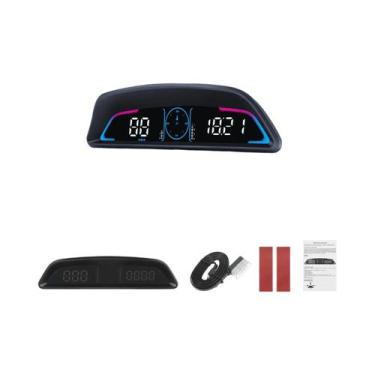 Imagem de HUD Multifuncional Para Carro AD B3 OBD G3 GPS Velocímetro Digital Com
