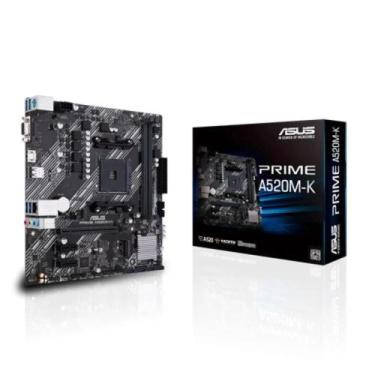 Imagem de Placa Mãe Asus para AMD AM4 Prime A520M-K 2xDDR4 mATX - 90MB1500-M0EAY
