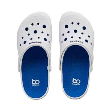Imagem de Babuche Branco e Celeste Jonh Works | Boa Onda-Masculino