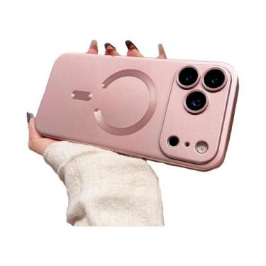 Imagem de Capa Magnética Metálica Magsafe Para iPhone 17 16 15 14 13 12 11 pro M