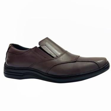 Imagem de Sapato Confortavel Couro Promoção Envio 24h Anti Stress Leve 5080 Tama