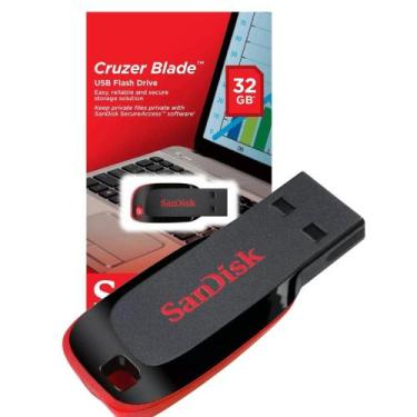 Imagem de Pendrive Sandisk Cruzer Blade 32gb Z50 Usb 2.0 Sdcz50-032g-b35
