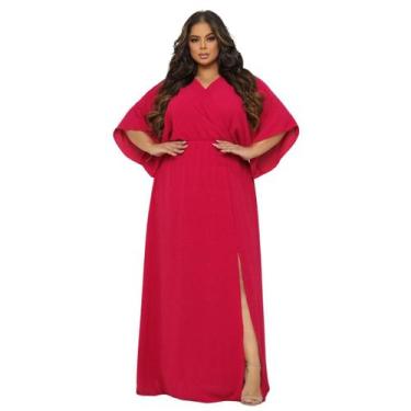 Imagem de Vestido Longo Plus Size Festa Final de Ano - Fabricação Própria, Verme
