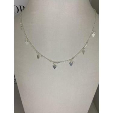 Imagem de Colar Choker Triângulo - Bea Pratas