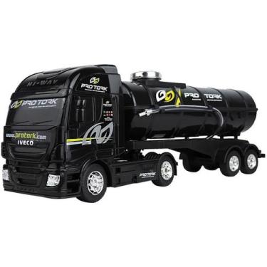 Imagem de Brinquedo Caminhão Iveco Baú Pro Tork Racing Development, Preto
