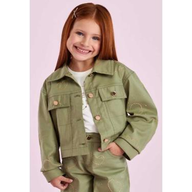 Imagem de Jaqueta Infantil Petit Cherie Sarja Verde, Verde, 14