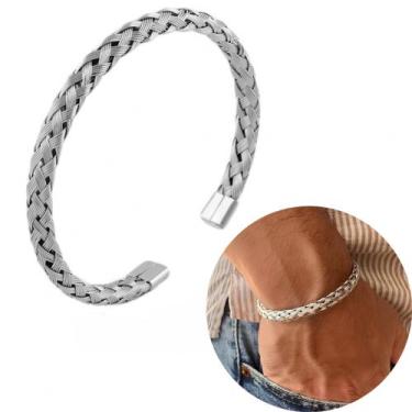 Imagem de Bracelete masculino pulseira regulável não oxida/ presente masculino/ 