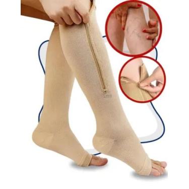 Imagem de Super Par De Meia media Compressão 2030mmhg Ziper CONFORT - ZIP SOX