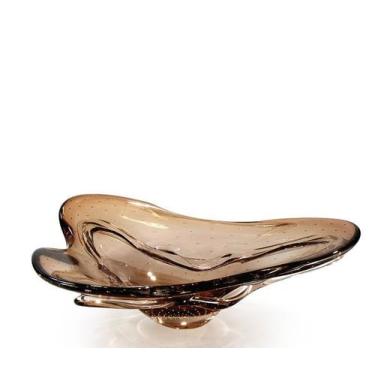 Imagem de Centro De Mesa Em Cristal Murano Marrom - São Marcos