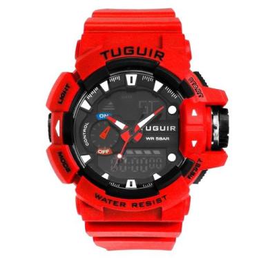 Imagem de Relógio Masculino AnaDigi Tuguir TG250 Resistente à água 5 ATM Preto C