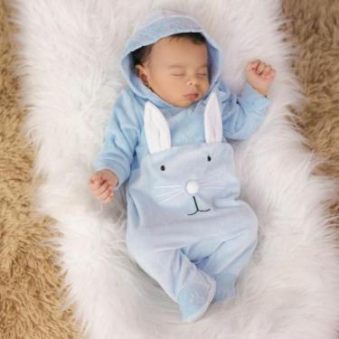 Imagem de Macacão bebe menino coelhinho - MULEKA SAPEKA, M, Azul