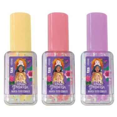 Imagem de Marca Texto Esmalte Princesas Tris - Display com 3 Cores Sortidas, Lil