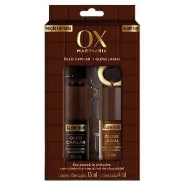 Imagem de Kit OX Mari Maria Glow Duo Chocolate Óleo Capilar e Gloss Labial - MAR
