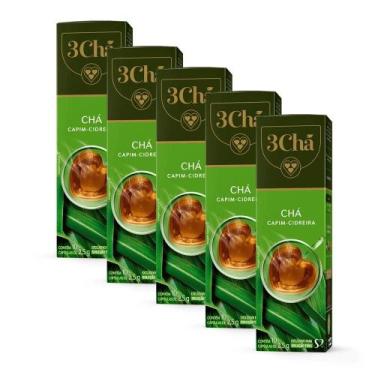Imagem de 50 Cápsulas Três Corações, Chá Capim Cidreira, Capim Cidreira