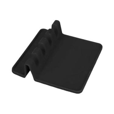 Imagem de Suporte De Silicone Resistente Ao Calor Com Bandeja Coletora Para Uten