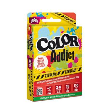 Imagem de Jogo color addict cartucho copag 110 cartas baralho diversão brincadei