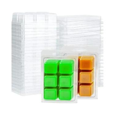 Imagem de Moldes De Plástico Transparente Para Cera Aromática (Wax Melt) Em Form
