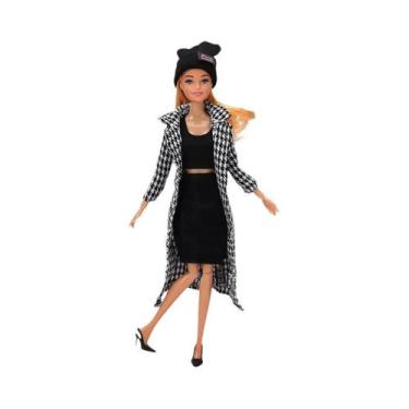 Imagem de Conjunto De Acessórios De Inverno Para Boneca De 30CM: Casaco, Vestido