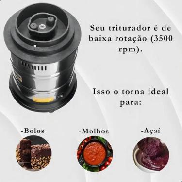 Imagem de Liquidificador Industrial Vithory Triturador Inox 2L 600W Bivolt, 127 