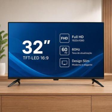 Imagem de Monitor LED 32 Polegadas Full HD 60Hz HDMI Display Port Bivolt Tela TF