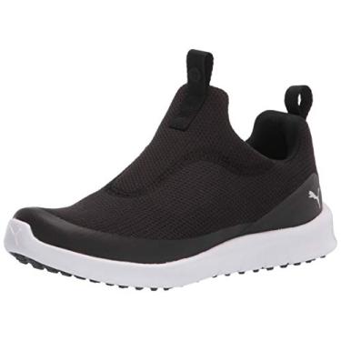 Imagem de PUMA Sapato de golfe feminino Laguna Fusion slip-on, Preto/prata, 12