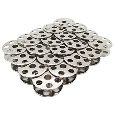 Imagem de CKPSMS Marca – #B9117-563-000 BOBBINS de aço grande compatível com JUKI LU 563 1508 1510 1560 1565 Singer 211U G G máquinas de pé e agulha dupla (20 peças)