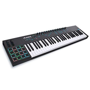 Imagem de Alesis Vi61 | Controlador De Teclado USB MIDI De 61 Teclas Com 16 Pads, 16 Botões Rotativos Atribuíveis, 48 ​​Botões E Software De Produção MIDI Out Plus De 5 Pinos Incluído 61 Chaves