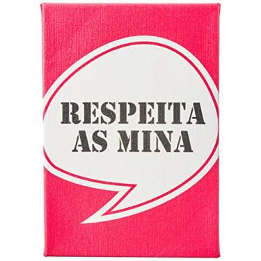 Imagem de Arte Maníacos Quadro Decorativo em Tela Canvas Respeita as Mina - 23x16,25cm