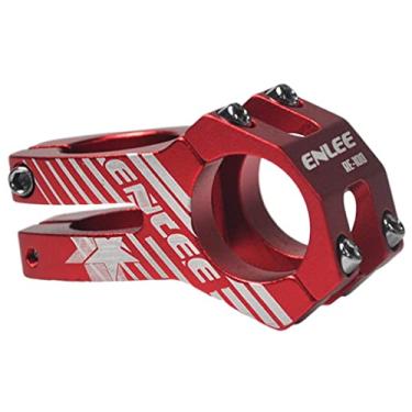 Imagem de DYNWAVE Liga de Alumínio 31,8mm Haste Mountain BMX Road Bike Haste 28,6mm Guiador Haste Acessórios, vermelho