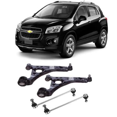 Imagem de Bandeja + Bieleta Chevrolet Tracker Dianteira 2014 Até 2016 O Par