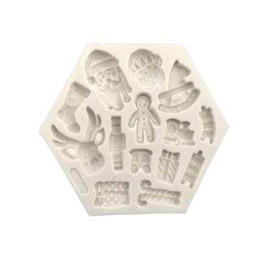 Imagem de Molde De Silicone Natal, Papai Noel, Rena, Biscoito, Presentes