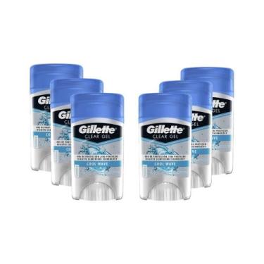 Imagem de Kit Com 6 Desodorantes Gillette Antitranspirante Clear Gel Cool Wave 4
