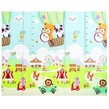 Imagem de Girotondo Baby Tapete Portátil Dupla Face Passatempo Colorido Com Bichos/Circo/Carros.