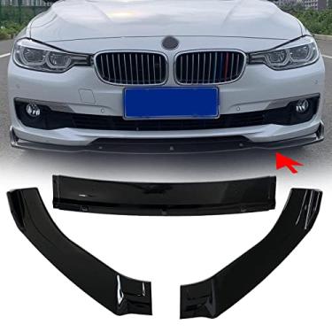 Imagem de FINMOKAL Fit 2012-2018 BMW Série 3 F30 F35 Preto Para-Choque Frontal Divisor De Borda Inferior