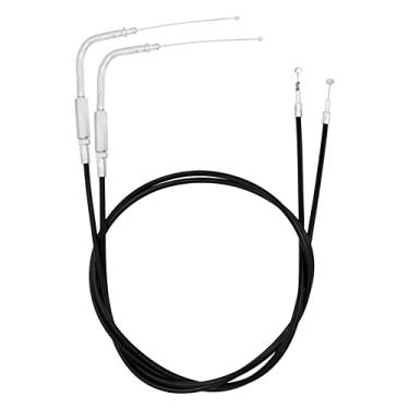 Imagem de HDBUBALUS Cabo de acelerador de motocicleta apto para Harley Sportster Iron XL 883 1200 Dyna Softail Road King (tamanho: 130cm)