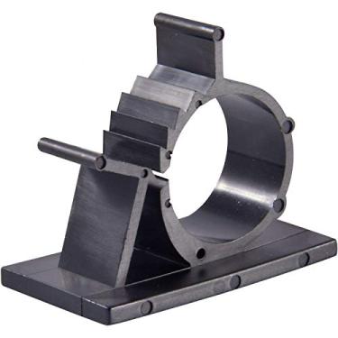 Imagem de GLE2016 grampos de fio de nylon preto com suporte ajustável para gestão de cabos, X-Large, Black