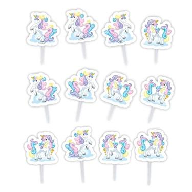 Imagem de Topper Docinho Unicórnio para Festa de Aniversário Infantil