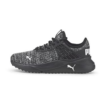 Imagem de PUMA Tênis unissex infantil Pacer Future Doubleknit, Puma, preto-puma preto-puma branco, 4.5 Big Kid