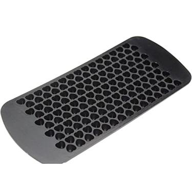 Imagem de Bandeja de cubo de gelo de silicone bandeja de cubo de gelo pequena em forma de coração máquina de gelo molde de geleia de chocolate adequado para cozinha café bar molde de cubo de gelo (cor: preto)