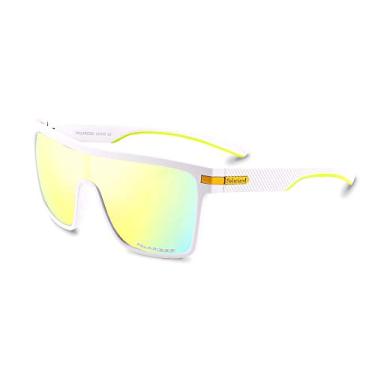 Imagem de Óculos de sol Karsaer polarizados esportivos masculinos vintage quadrado para ciclismo, corrida, pesca, golfe, Branco, White