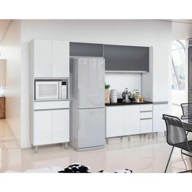 Imagem de cozinha compacta top class 10 pt 3 gv branca e grafite