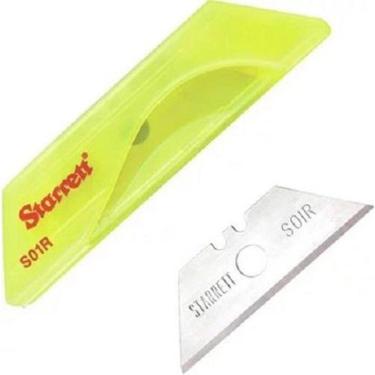 Imagem de Lamina De Estilete Trapezoidal Starrett Ks01R Com 10 Laminas